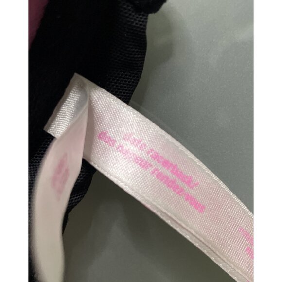 Victoria Secret Pink Date Push Up Bra Women 32B Lace Black Racerback Front Close - Picture 6 of 7